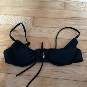black tie back bikini top